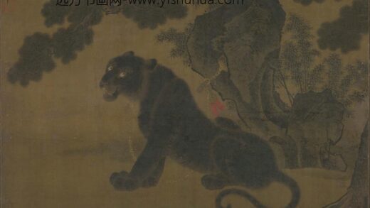 朱瞻基宣德帝 玄虎图立轴.jpg