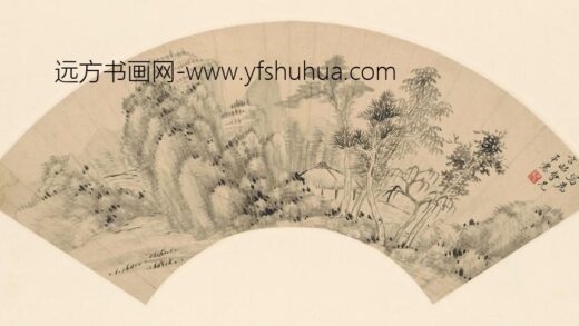 李㦂 小亭野趣扇面.jpg