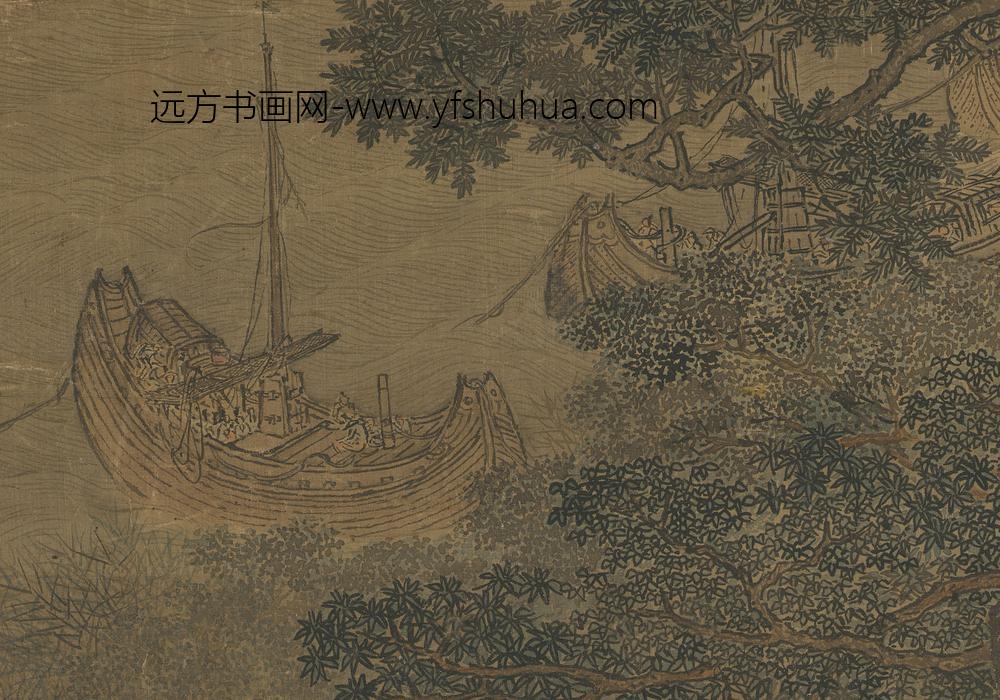 李寅_山水图轴船