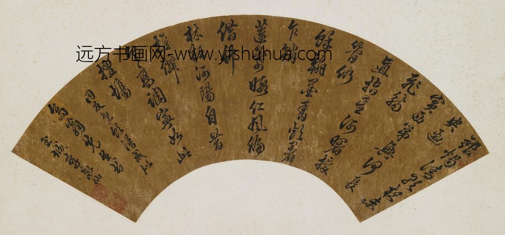 李敬仙_同友夜饮作扇面