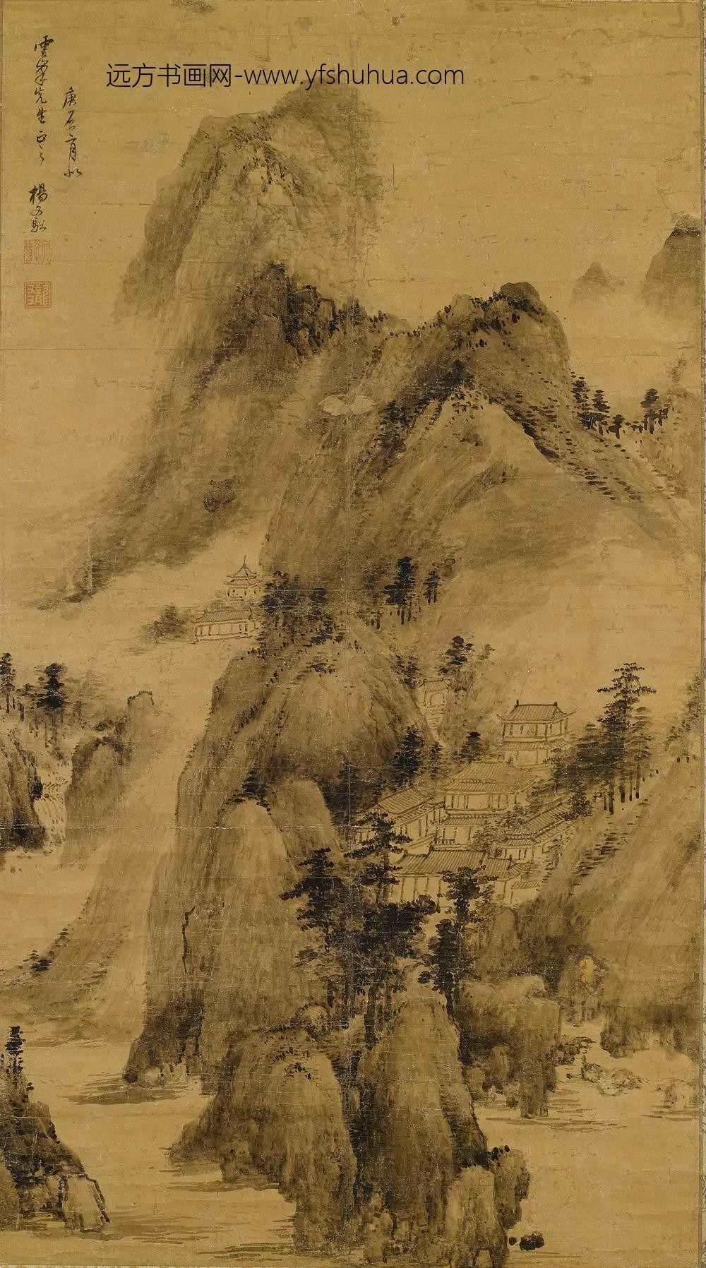 杨文骢_溪山楼阁