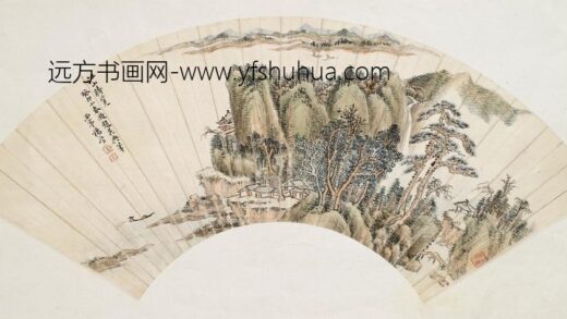 杨晋 江山胜览扇面.jpg