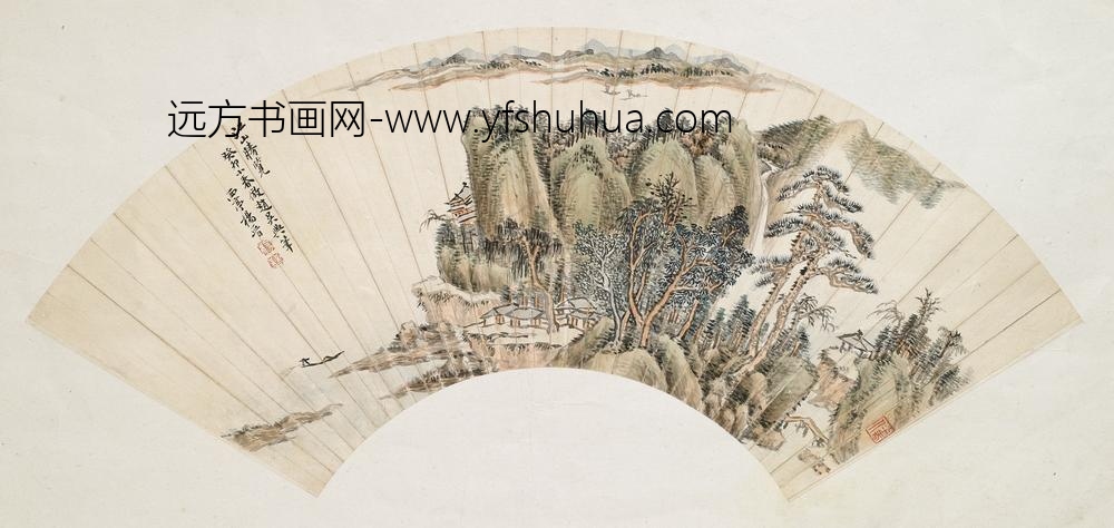 杨晋_江山胜览扇面
