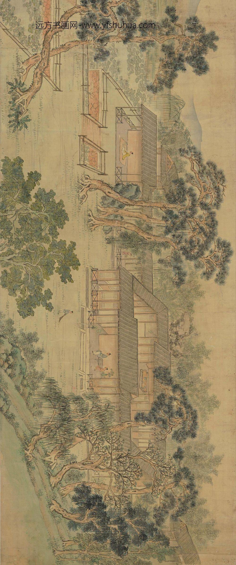 查继佐_积翠图卷_