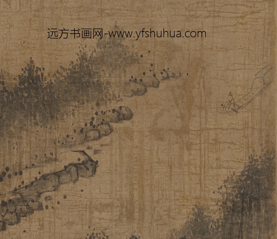 梅清_仿马远轴船