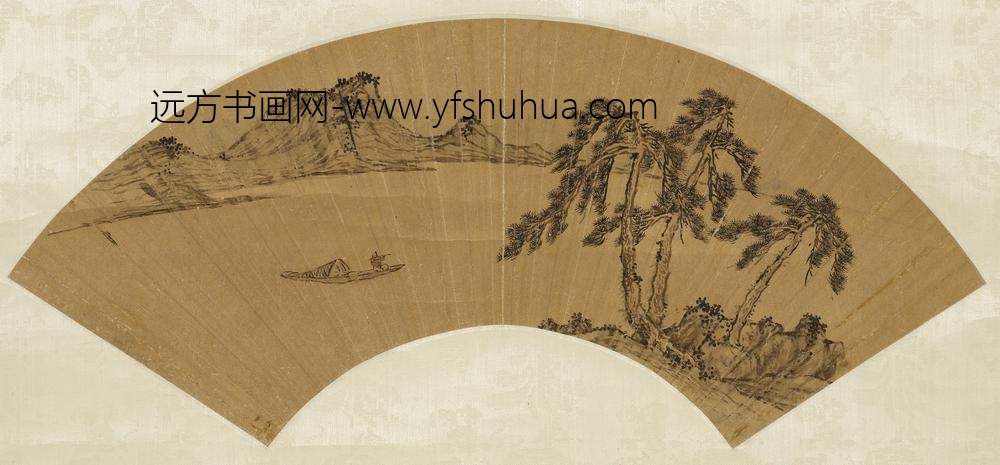 王世懋_登江州海天阁纪胜扇面_