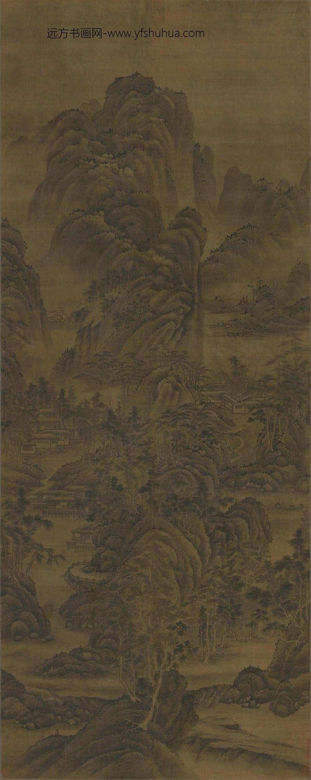 王鑨_仿巨然山水