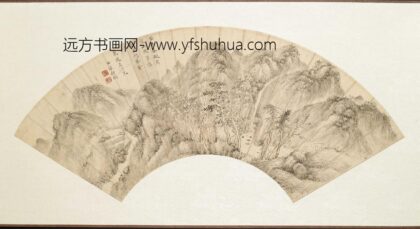 程瑞 拟黄鹤山樵扇面.jpg