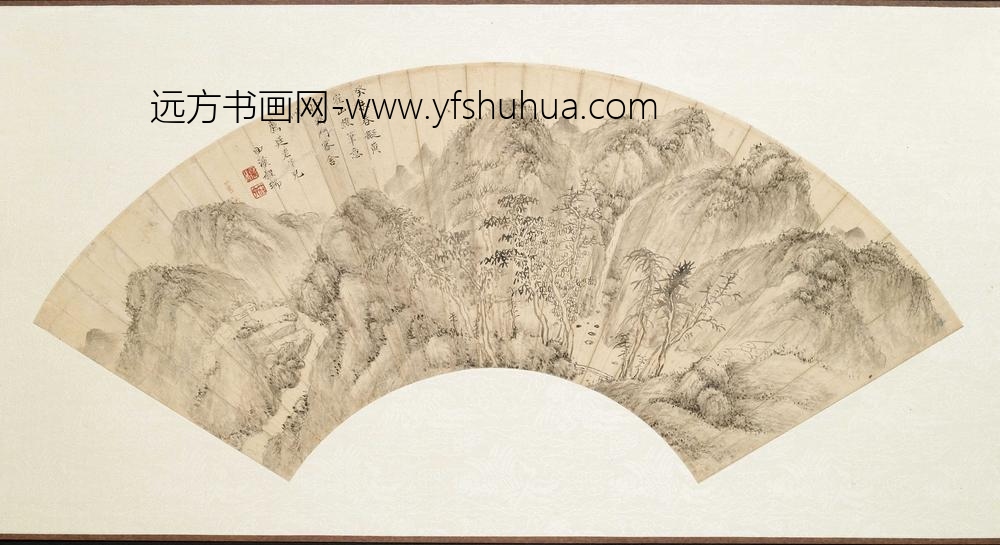 程瑞_拟黄鹤山樵扇面