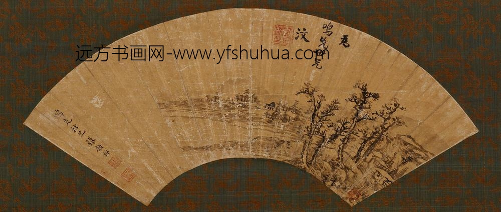 罗宪汶_树色平野扇面