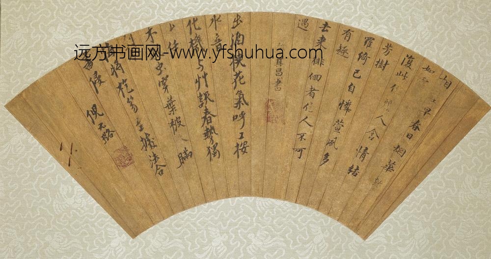 董其昌_董其昌倪元璐合扇