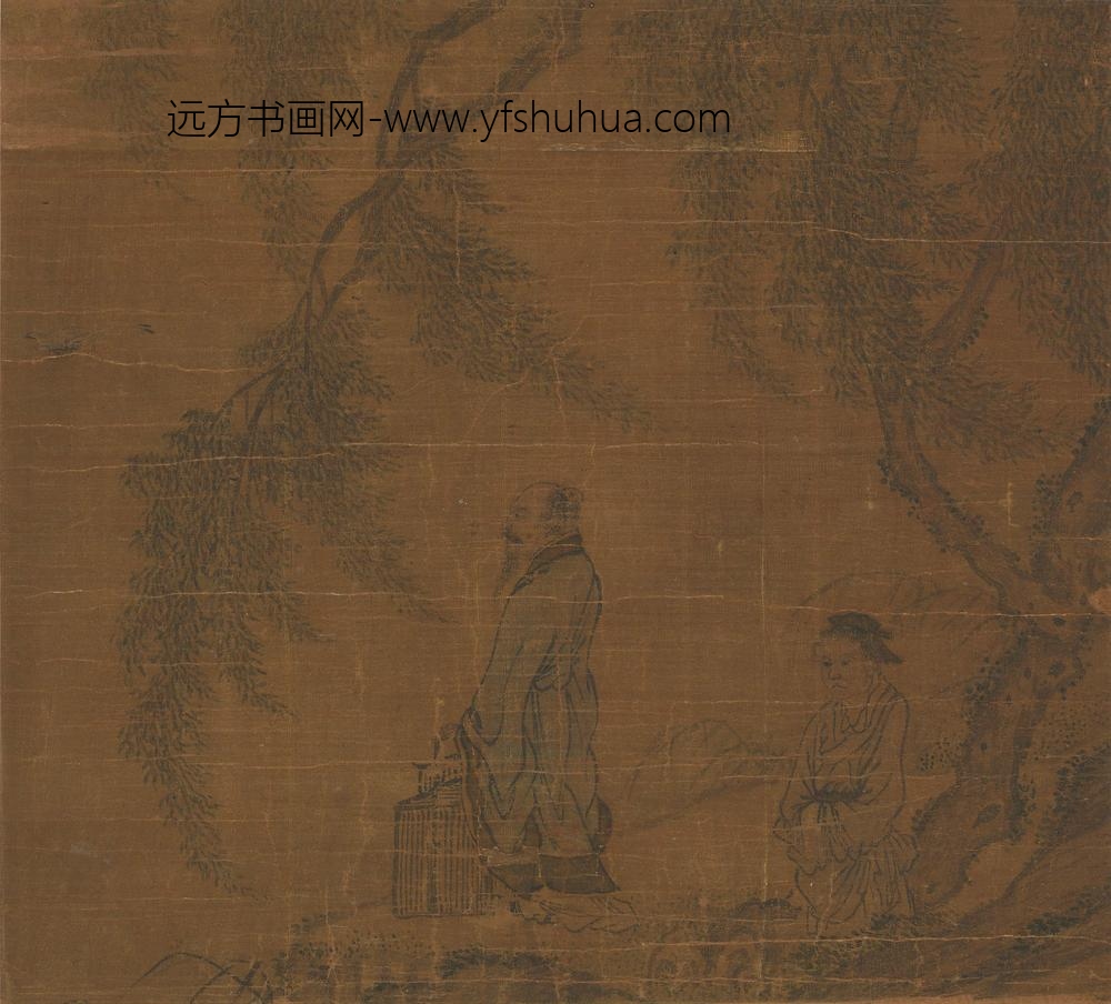 蒋行可_开笼放鹇图