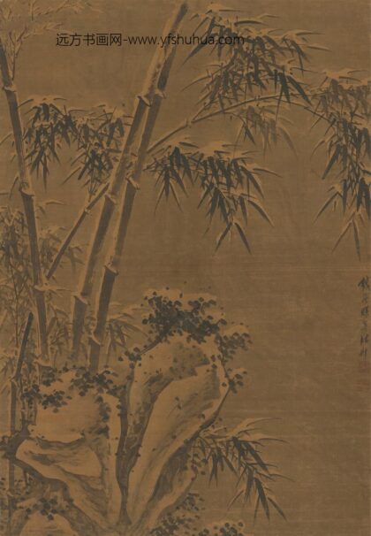 诸升 雪竹轴.jpg
