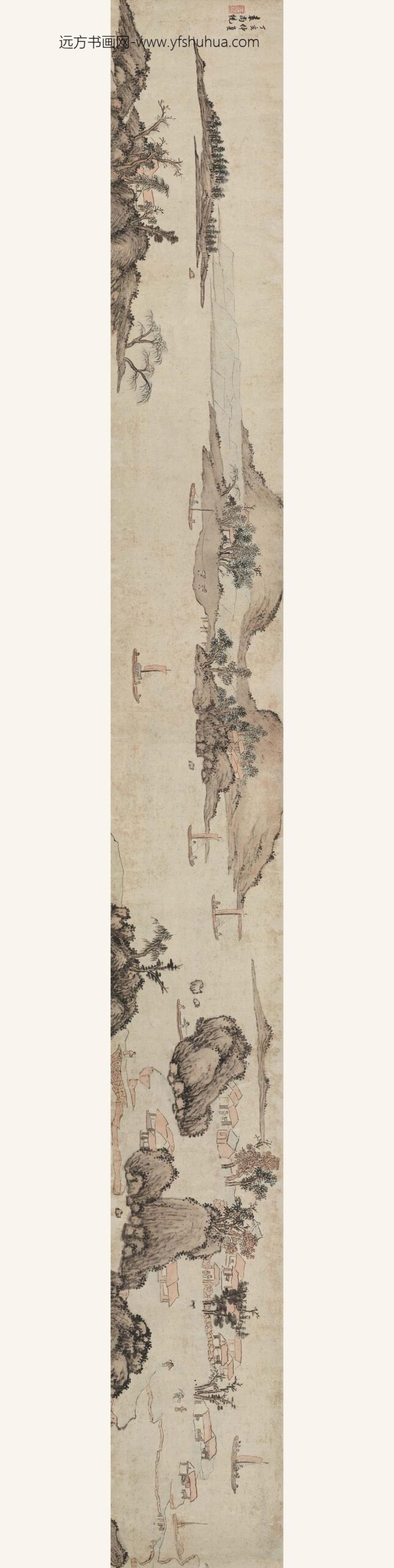 赖镜_山光帆影图__