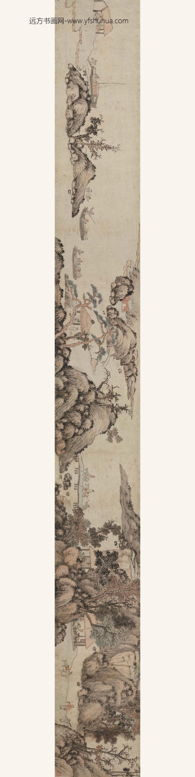 赖镜_山光帆影图__