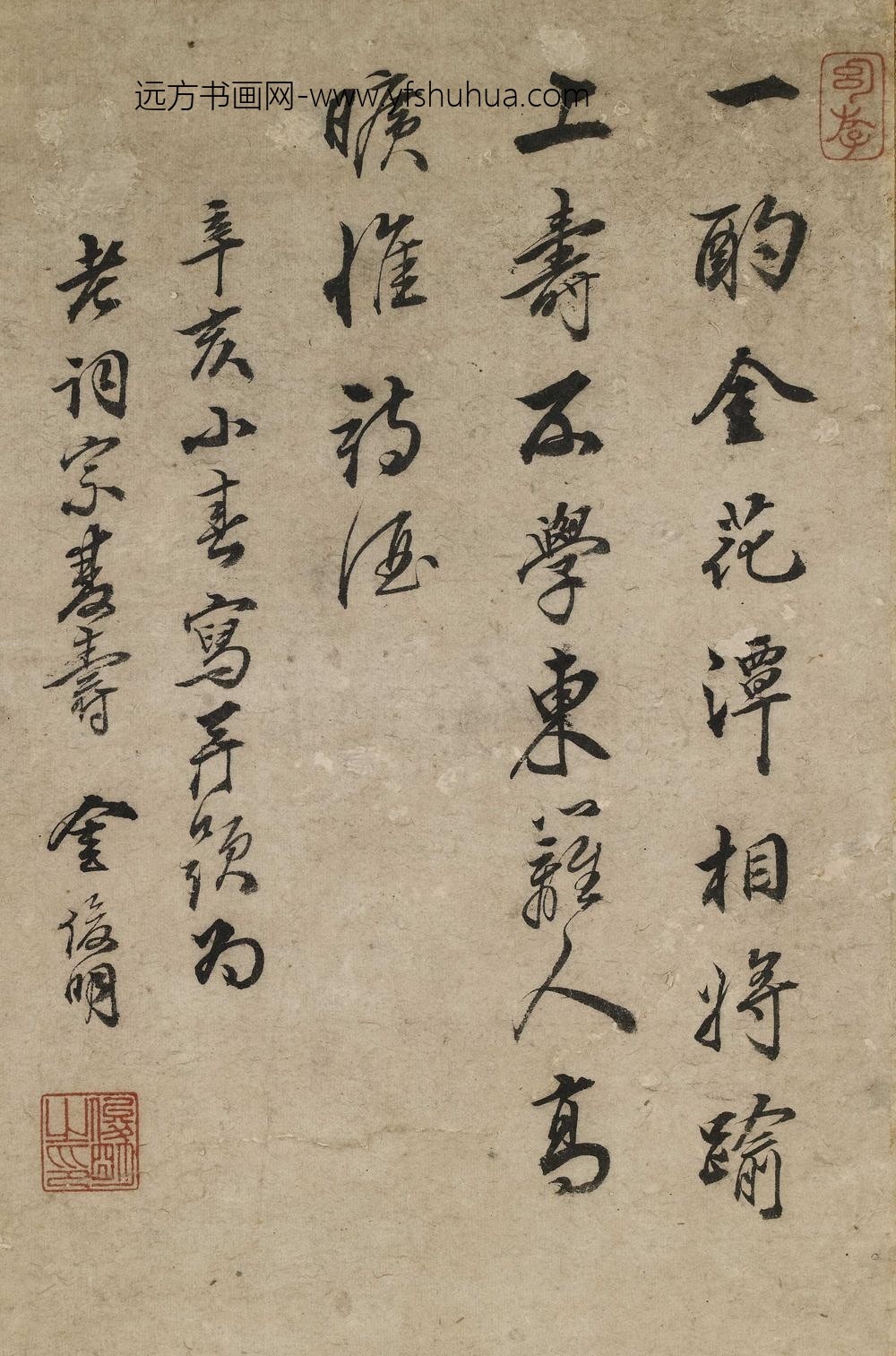 金俊明_菊花立轴_