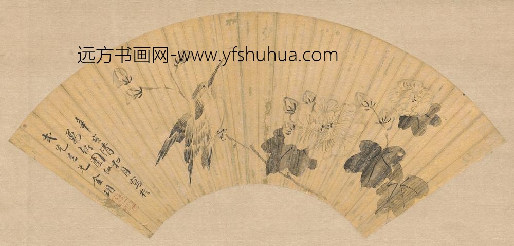 金玥_花鸟扇面