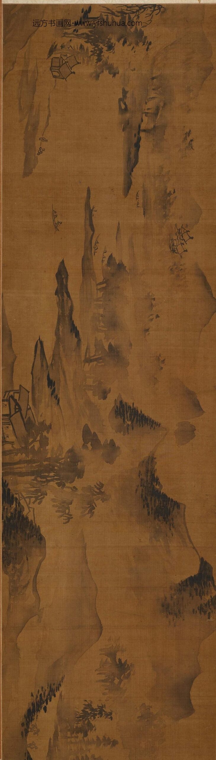 陈淳_仿米父子溪山烟雨图(传)__