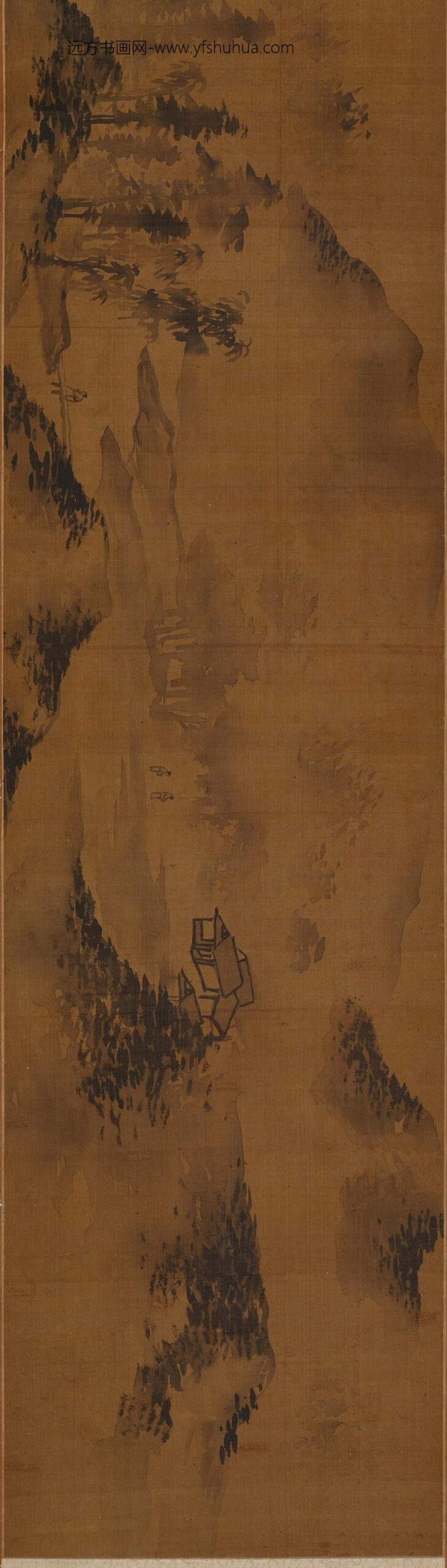 陈淳_仿米父子溪山烟雨图(传)__