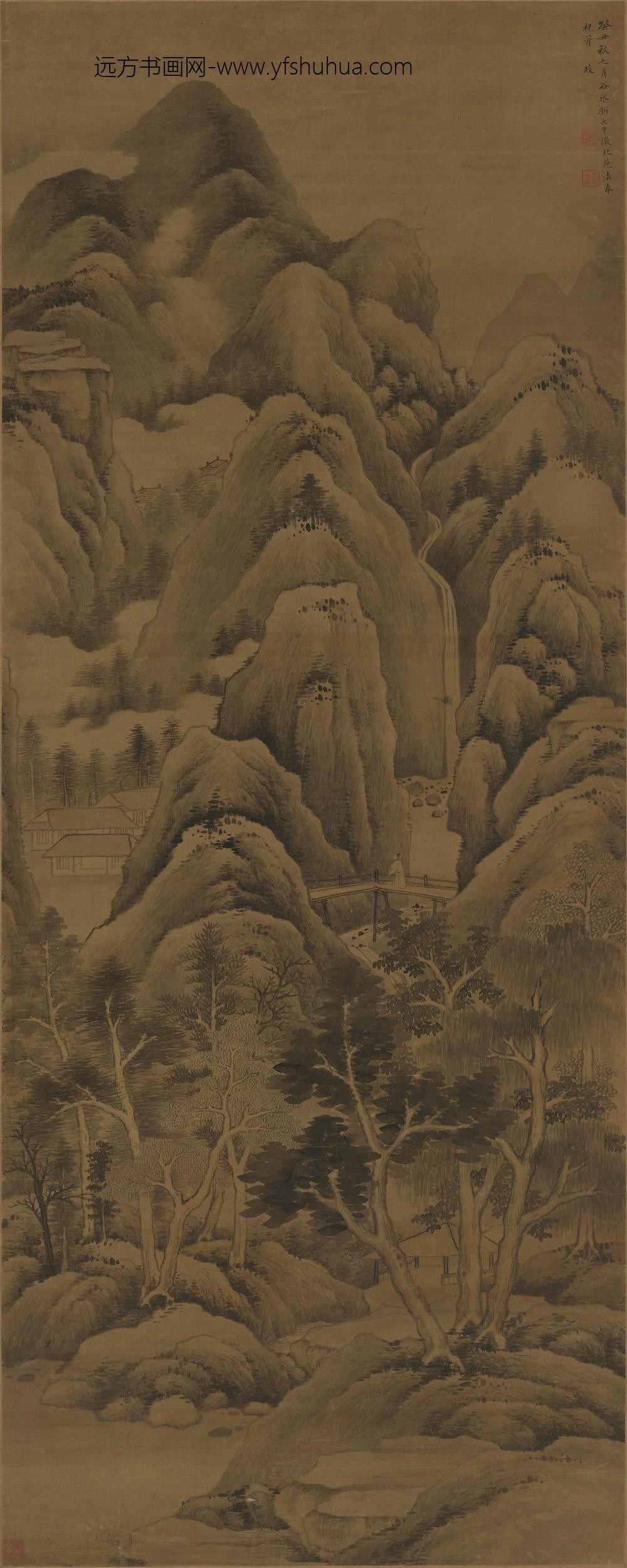 顾大申_仿北苑山水图