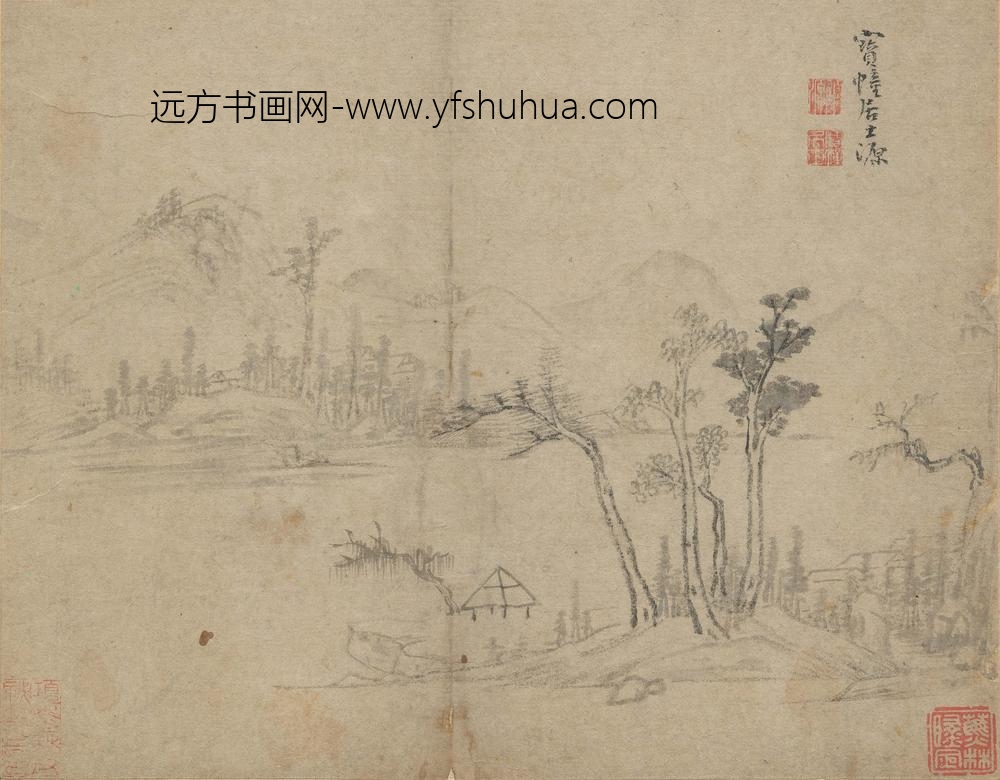 顾源_溪山凉亭