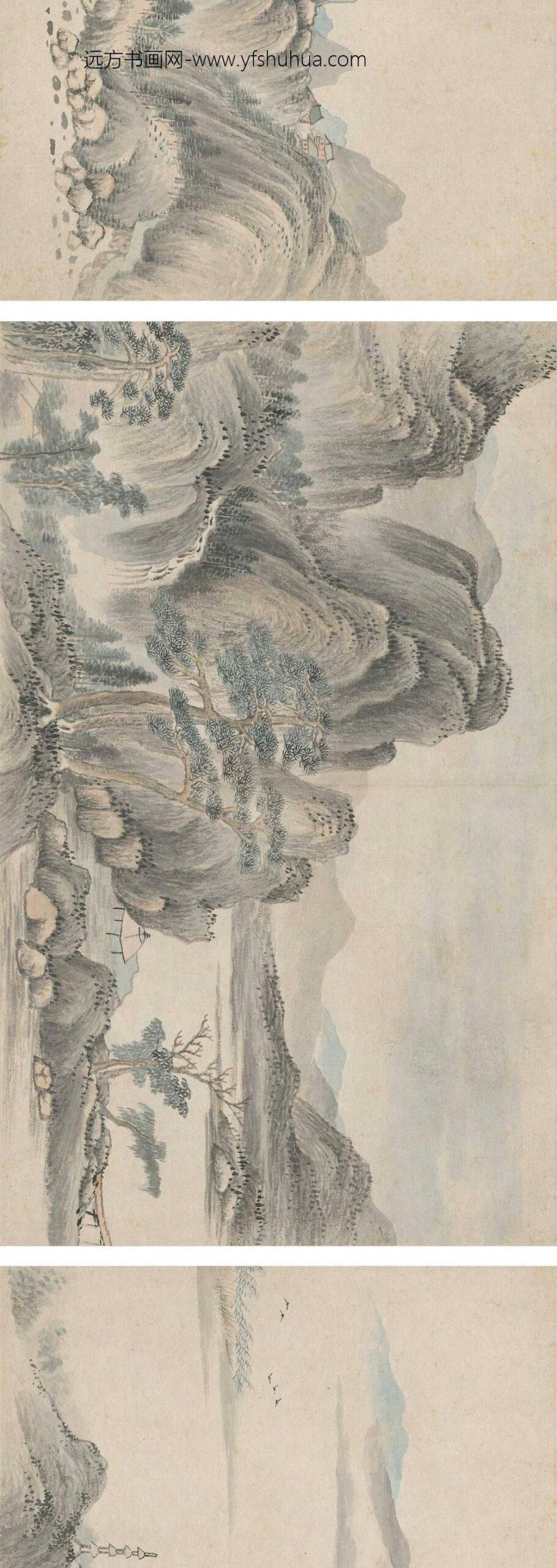 高简_拟江参山水册__