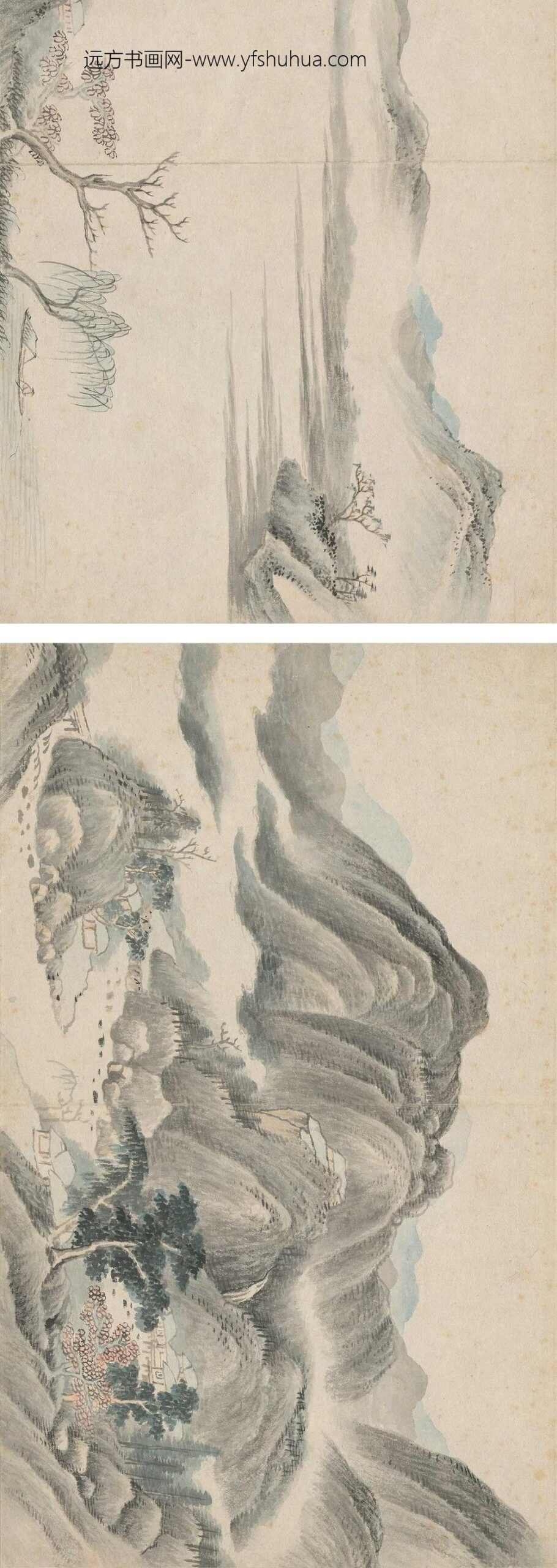 高简_拟江参山水册__