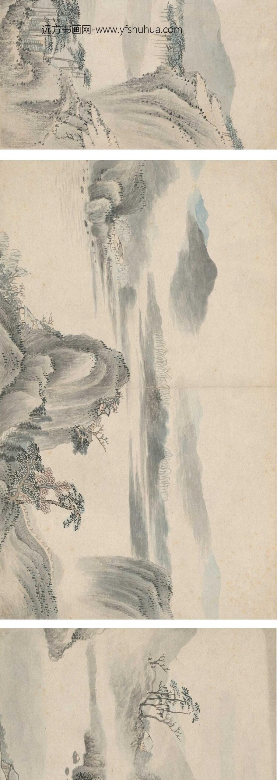 高简_拟江参山水册__