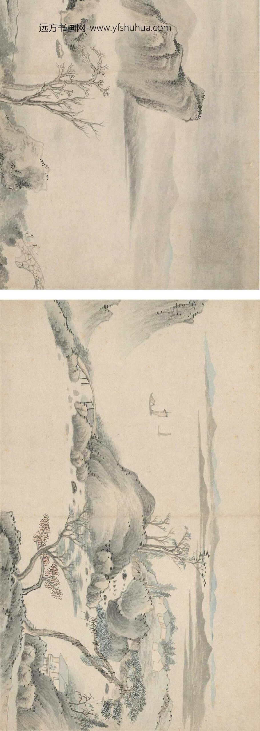 高简_拟江参山水册__