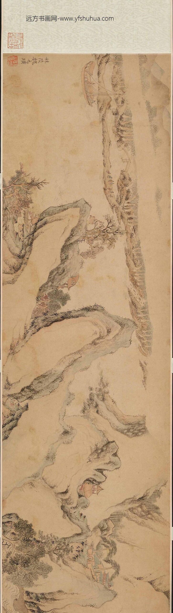 魏之璜_溪山舟行图卷_