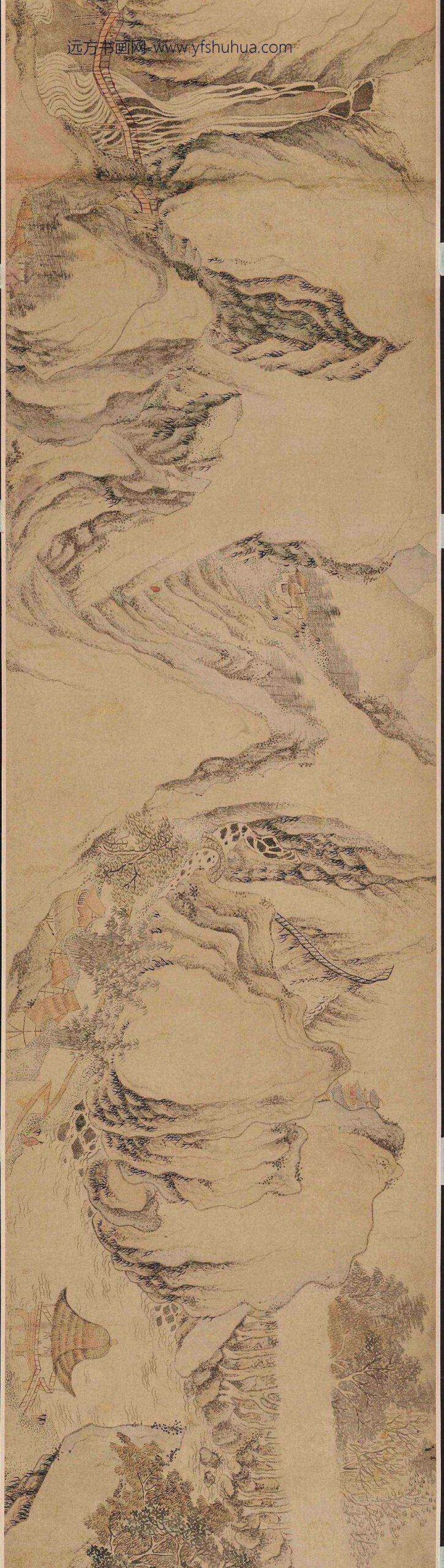 魏之璜_溪山舟行图卷_