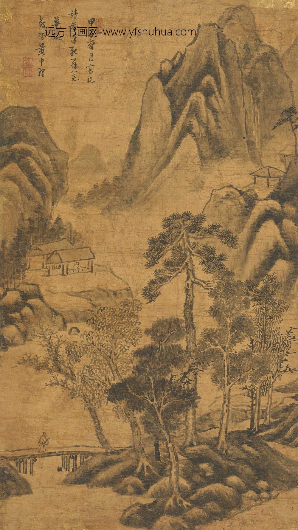 黄中理_溪山访友图