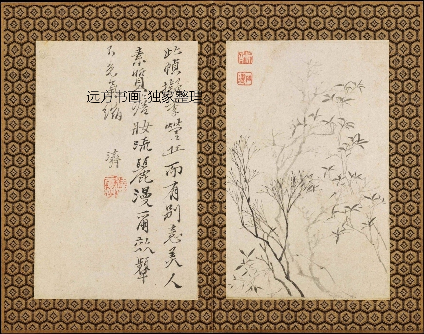 清朝代【石涛】《苦瓜和尚书画册（13开）》TIF高清大图中国画古画素材下载