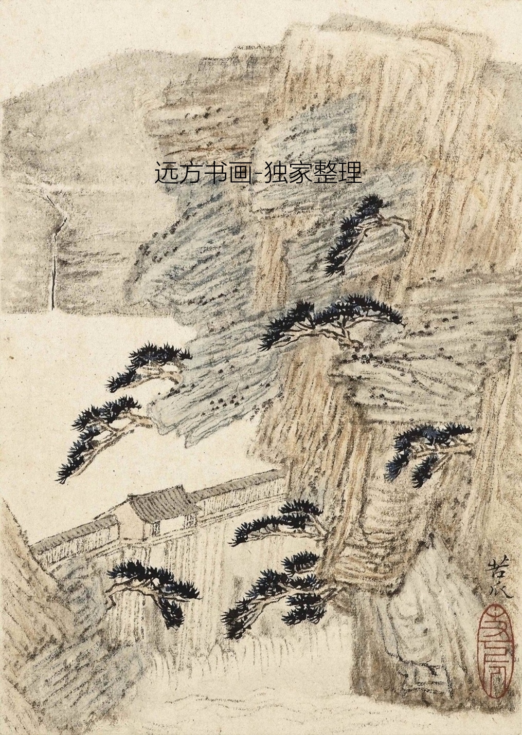 清朝代【石涛】《山水册八帧（11开）》TIF高清大图中国画古画素材下载