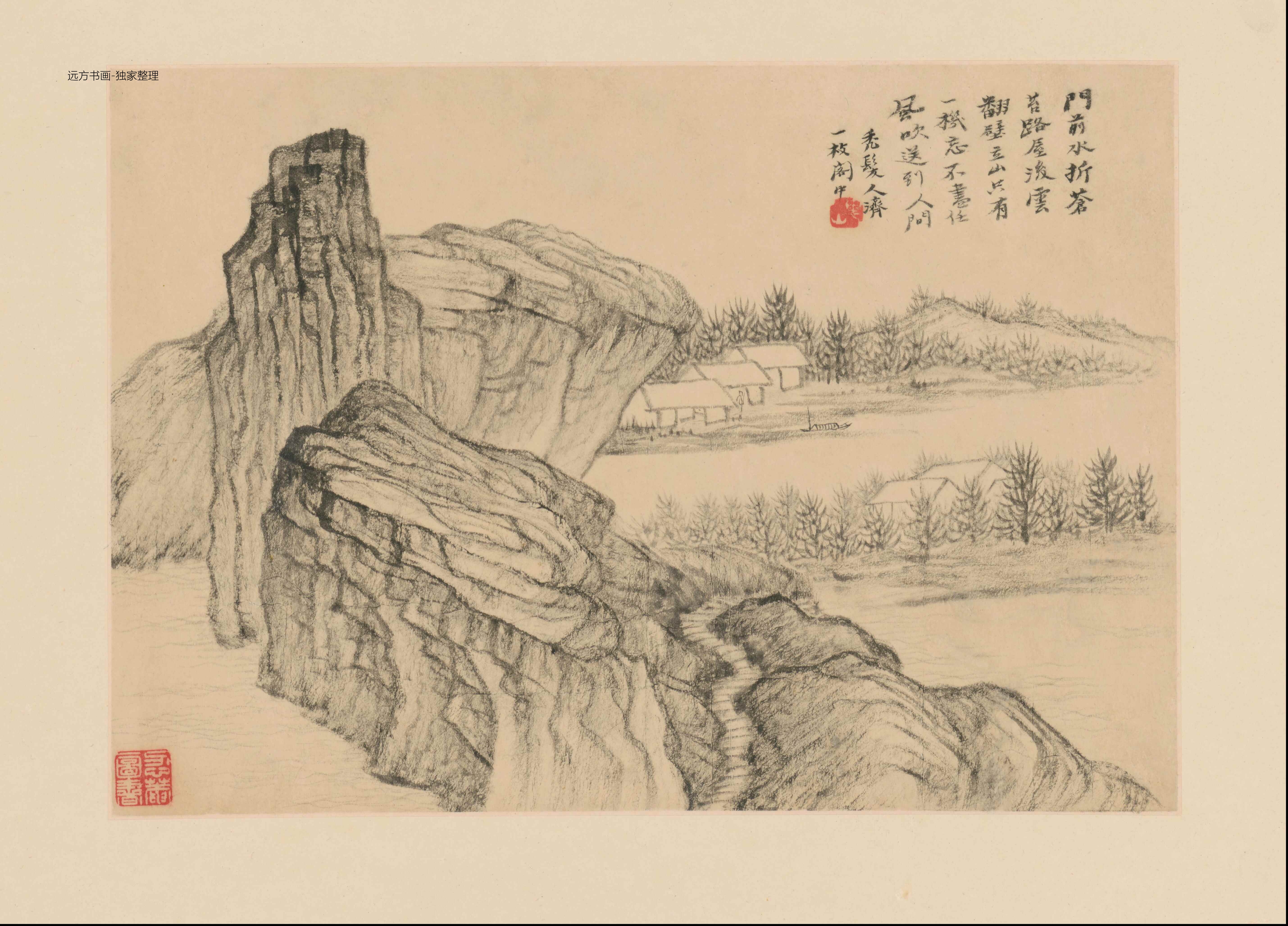 清朝代【石涛】《山水册（10开）》TIF高清大图中国画古画素材下载