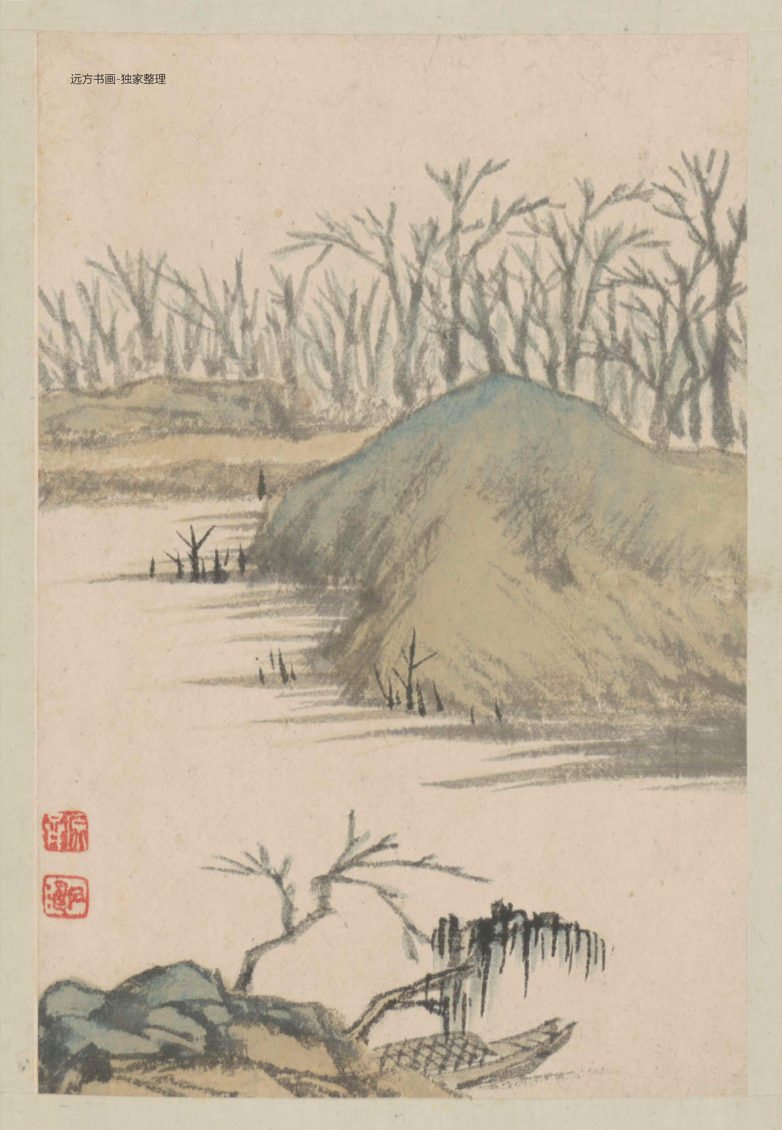 清朝代【石涛】《山水图册-1（10开）》TIF高清大图中国画古画素材下载
