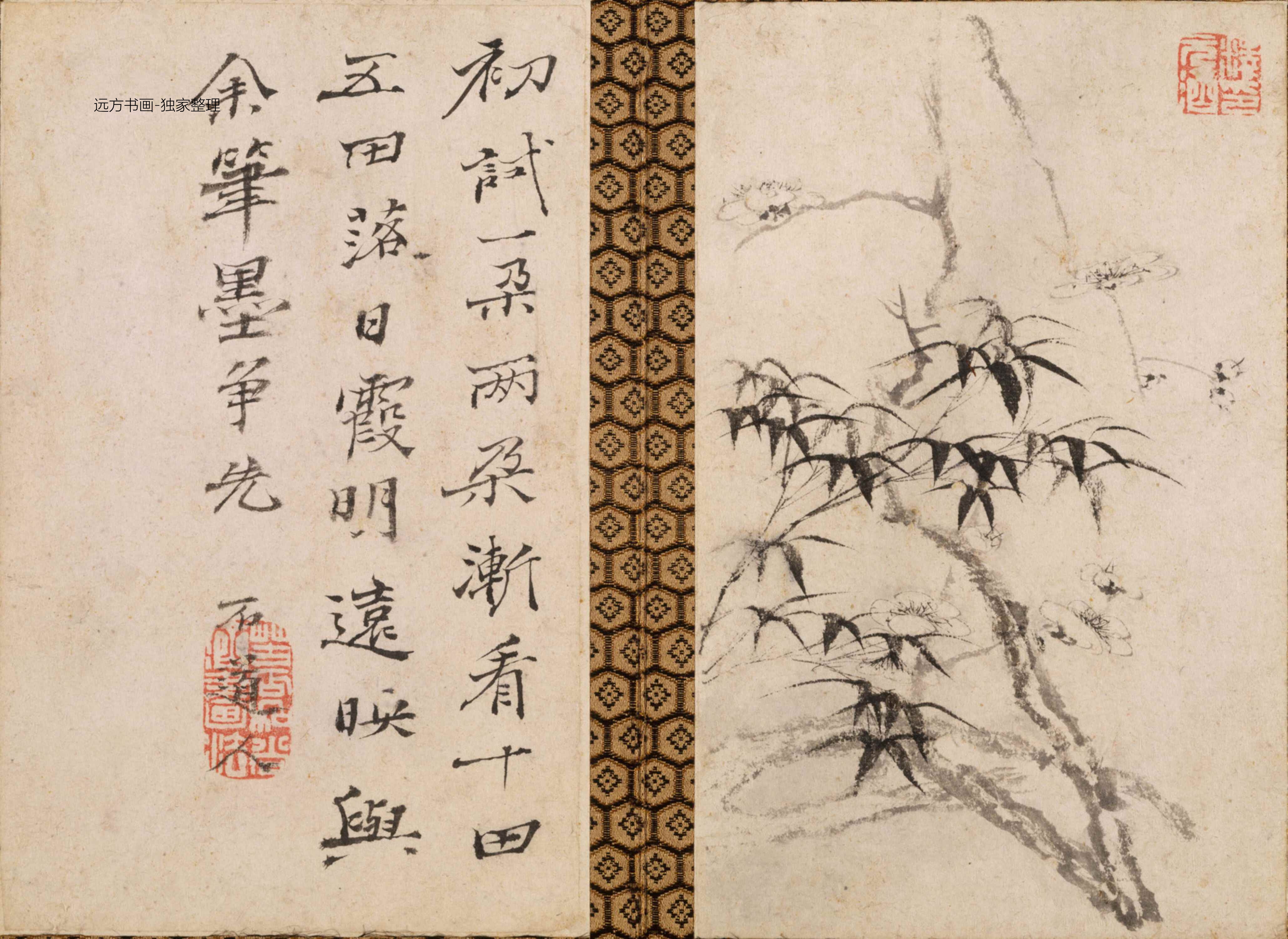 清朝代【石涛】《山水花卉图册（13开）》TIF高清大图中国画古画素材下载