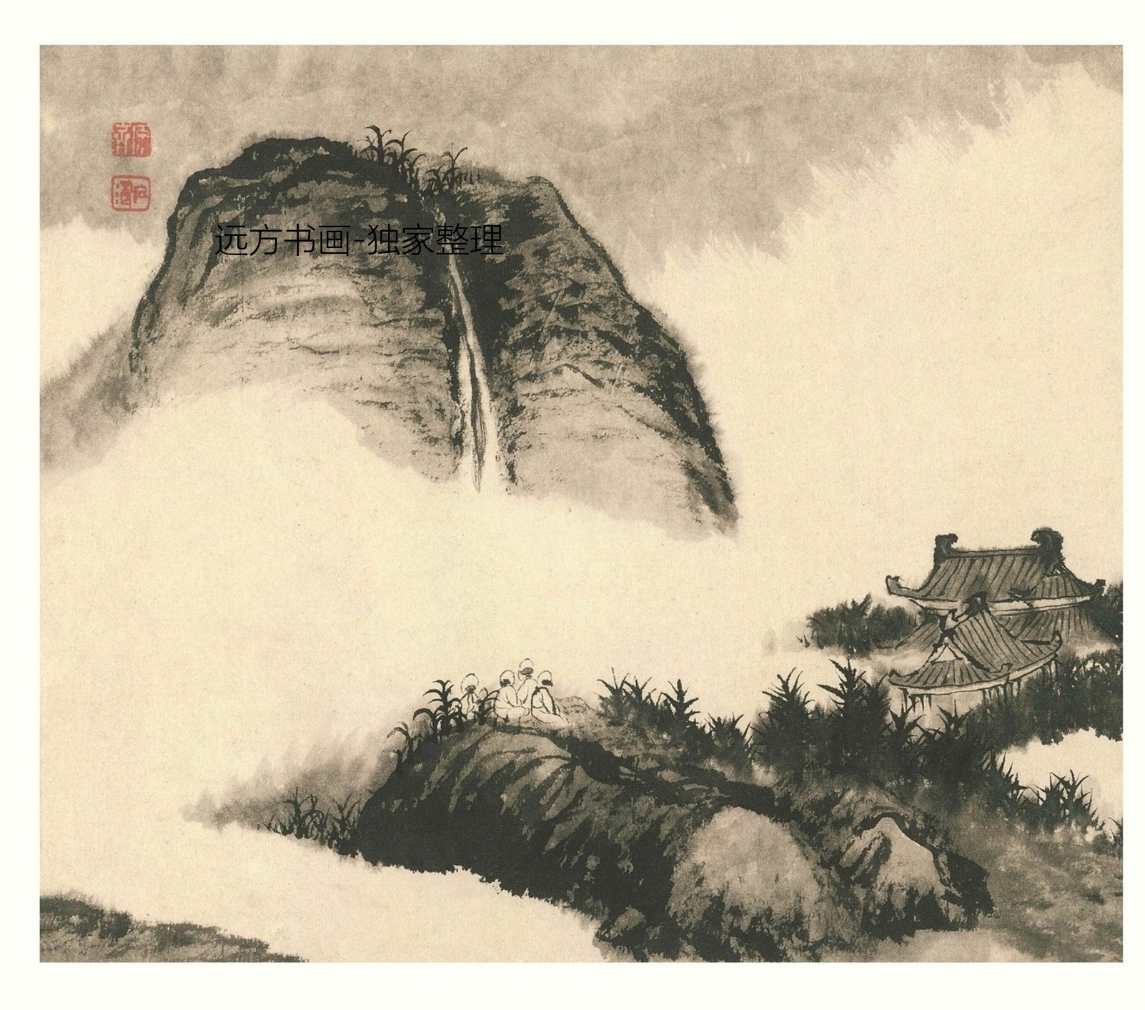 清朝代【石涛】《设色山水册（11开）》TIF高清大图中国画古画素材下载