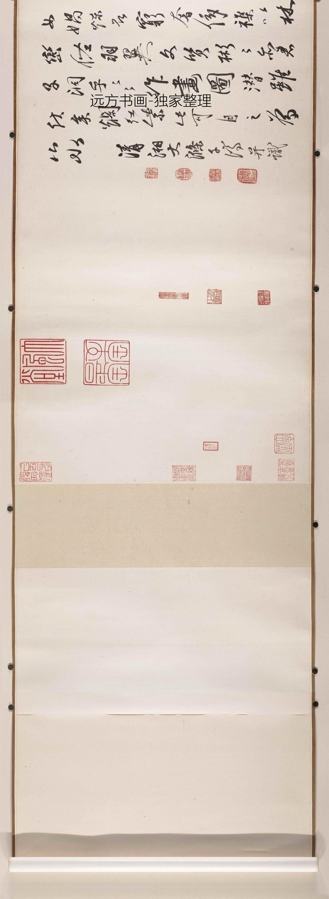 清朝代【石涛】《游张公洞图》TIF高清大图中国画古画素材下载