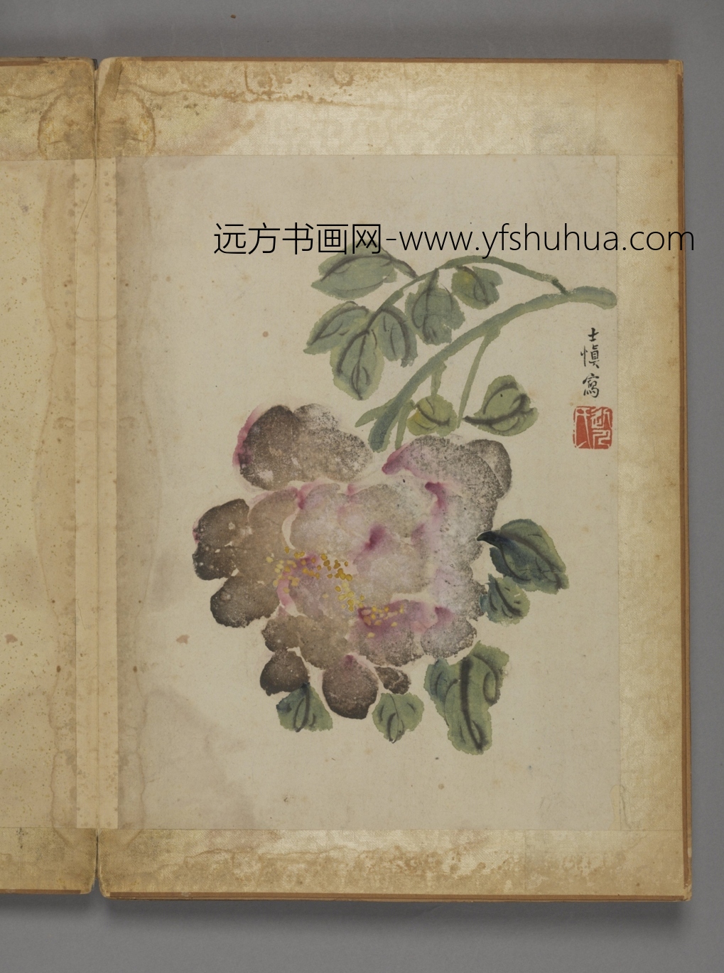 清朝代【汪士慎】《花卉册（12开）》故宫博物院TIF高清大图中国画古画素材下载