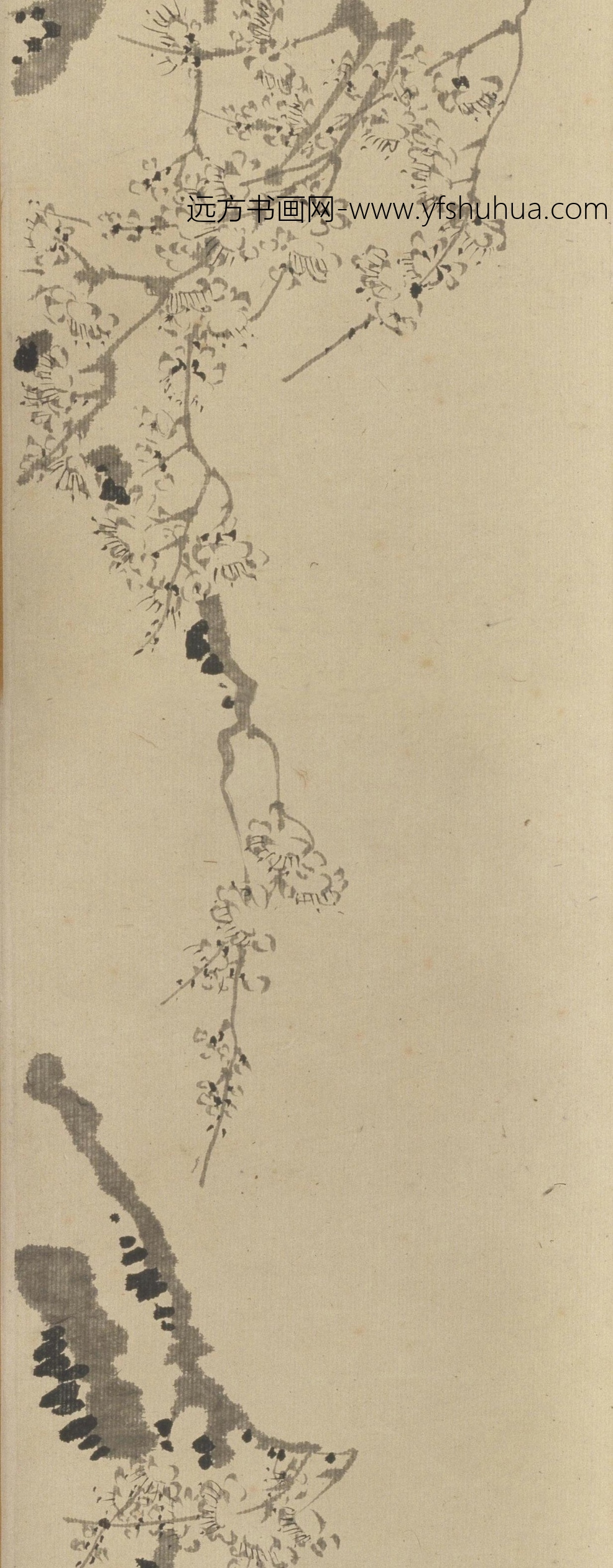 清朝代【汪士慎】《墨梅图卷》故宫博物院TIF高清大图中国画古画素材下载