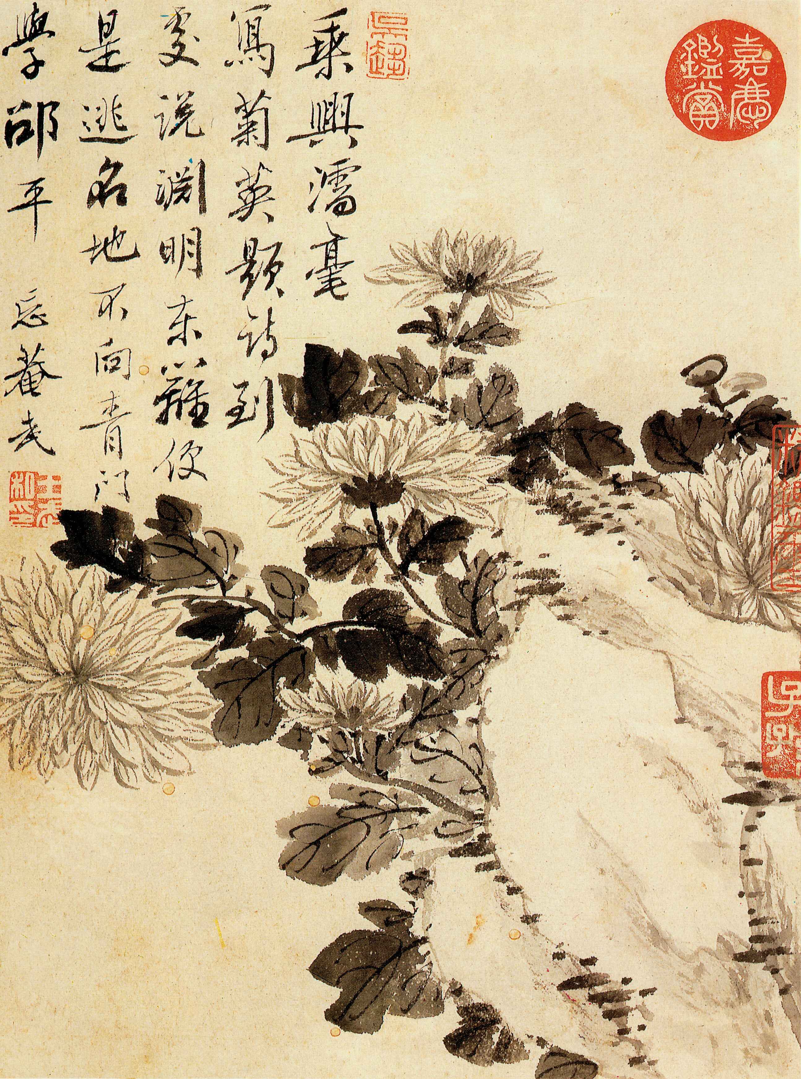 清·王武花卉册十开台北故宫博物院高清中国古画下载