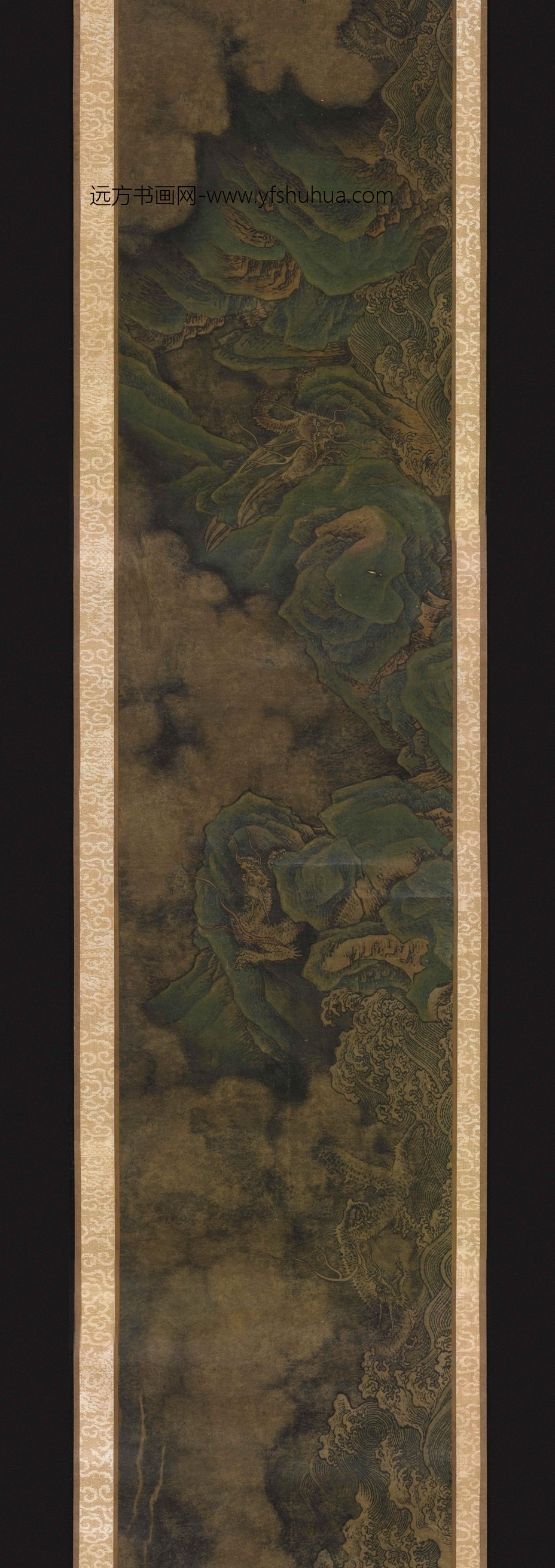南宋朝代【陈容】《神龙九现图卷》TIF高清大图中国画古画素材下载