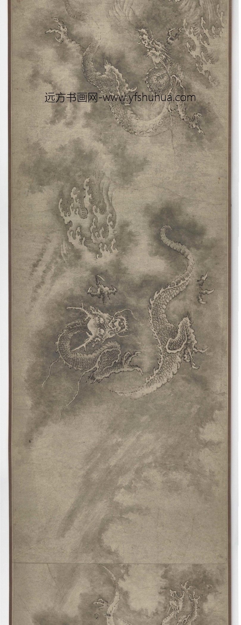 南宋朝代【陈容】《十一龙图》TIF高清大图中国画古画素材下载