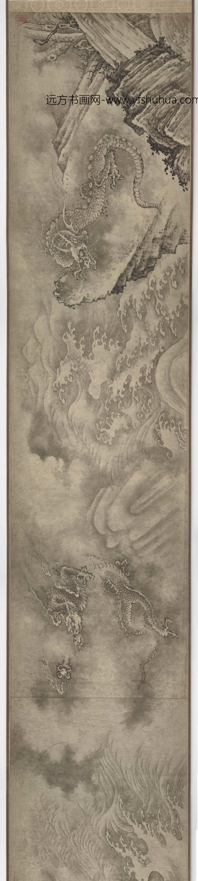 南宋朝代【陈容】《十一龙图》TIF高清大图中国画古画素材下载